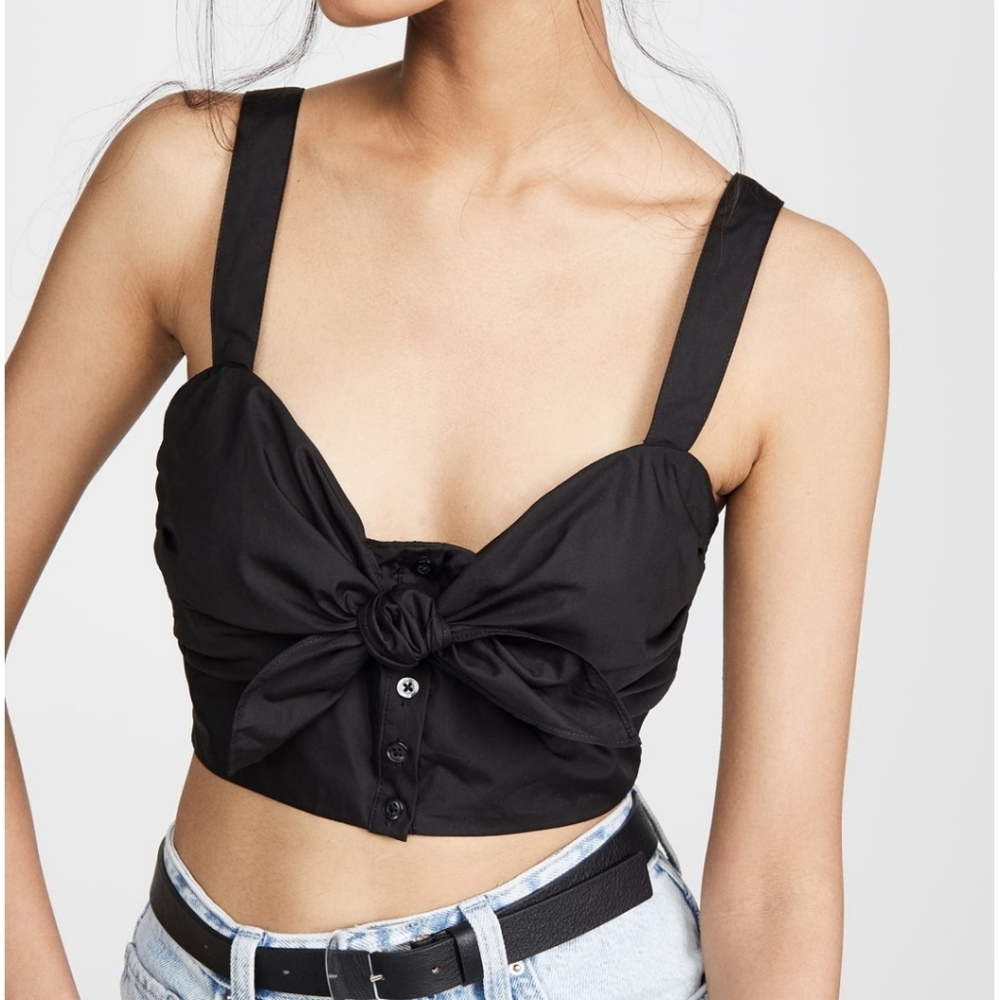SOLD - BNWT A.L.C. Griffin front tie crop top - Picture 1 of 7